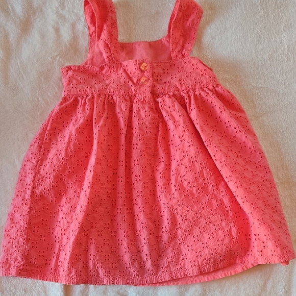 Toys R Us Koala Kids Peachy Mesh Sundress W/ Floral Embellishments Like New! 2T - Picture 6 of 10